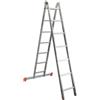 FACAL Scala multiposizione FACAL Hobby in alluminio 7 + 7 gradini portata massima 150 kg EN 131 per lavori fino a 5.22 m