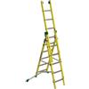 FACAL Scala a sfilo FACAL Vetroprima in fibra di vetro 3 rampe da 6 gradini portata massima 150 kg EN 131 per lavori fino a 5.1 m