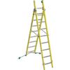 FACAL Scala a sfilo FACAL Vetroprima in fibra di vetro 2 rampe da 9 gradini portata massima 150 kg EN 131 per lavori fino a 5.7 m