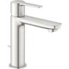 Grohe Rubinetto per lavabo a canna media getto laminare cristallino Lineare cromo spazzolato lucido GROHE