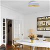 LUMICOM Plafoniera glamour Tokyo bianco, foglia oro ø 35 cm IP20, E27 LUMICOM