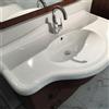 BADEN HAUS Mobile bagno da terra con lavabo L 104 x H 81 x P 56 cm noce 2 cassetti per vasca centrale Giotto