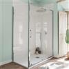SANYCCES Box doccia con ingresso frontale scorrevole L 100 x H 190 cm, in vetro trasparente SP. 6 mm, profilo cromato Bilbao
