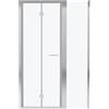Leroy Merlin Fisso in linea Record L 50 x H 195cm, Sp. 6 mm vetro smerigliato profilo silver