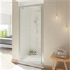 Leroy Merlin Box doccia con ingresso frontale saloon L 90 x H 200 cm, in vetro trasparente SP. 8 mm, profilo argento cromato Style