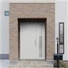 Leroy Merlin Portoncino d'ingresso Classic4 con vetro L 90 x H 210 cm in PVC bianco, apertura spingere a sinistra