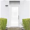 Leroy Merlin Portoncino d'ingresso Condo13 con vetro L 90 x H 210 cm in PVC bianco, apertura spingere a sinistra