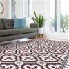 Leroy Merlin Tappeto Hollis Venezia in polipropilene bordeaux L 210 x L 155 cm