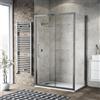 Leroy Merlin Box doccia con ingresso frontale scorrevole L 155 x H 195 cm, in vetro trasparente SP. 6 mm, profilo cromato Record