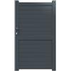 GARDENGATE Cancelletto GARDENGATE Lima grigio in alluminio antracite H 180.6 x L 100 cm