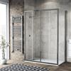 Leroy Merlin Box doccia con ingresso frontale scorrevole L 165 x H 195 cm, in vetro trasparente SP. 6 mm, profilo cromato Record