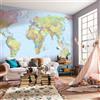 KOMAR Fotomurale KOMAR World Map, multicolor 368X248 cm