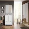 VISOBATH Mobile da bagno a terra sotto lavabo L 62.7 x H 87 x P 46 cm grigio laccato opaco, 1 cassetto, 2 ante VISOBATH Unike