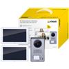 ELVOX VIMAR Videocitofono con filo ELVOX VIMAR KIT VIDEO 7IN TS BIFAM. ALIM. MULTISPINA 2 fili TFT LCD 7" touchscreen, 6 suonerie