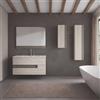 VISOBATH Mobile da bagno sospeso sotto lavabo L 80 x H 55 x P 45 cm betulla laccato opaco, 2 cassetti VISOBATH Vision