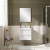 Leroy Merlin Mobile Linea L60 H55 P45 laccato bianco opaco 2 cassetti a chiusura ammortizzata e lavabo in ceramica vasca centrale