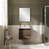 Leroy Merlin Mobile Linea L60 H55 P45 in laminato rovere cotto 2 cassetti a chiusura ammortizzata e lavabo in ceramica vasca centrale