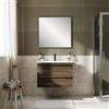 Leroy Merlin Mobile Linea L80 H55 P45 in laminato rovere cotto 2 cassetti a chiusura ammortizzata e lavabo in ceramica vasca centrale