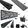 Leroy Merlin Recinzione 2 pannelli in composito di legno e plastica (wpc) grigio antracite Dolma H 235 cm