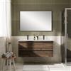 Leroy Merlin Mobile bagno sospeso con lavabo LINEA L 120 x H 55 x P 46 cm rovere cotto in truciolare 2 cassetti per doppia vasca