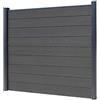 Leroy Merlin Recinzione 1 pannelli in alluminio grigio antracite Dolma H 124 cm
