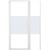 Leroy Merlin Porta doccia rettangolare Record 120 x 70 cm, H 195 cm in vetro, spessore 60 mm serigrafato bianco