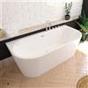 SANYCCES Vasca da bagno semi indipendente Torino bianco L 80 x H 57 x P 170 cm SANYCCES