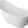 Leroy Merlin Vasca Lea bianco lucido L 74 x H 78.8 x P 160 cm bianco lucido con troppo pieno