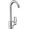 Hansgrohe Rubinetto da cucina fisso a collo di cigno MyCube L argento cromato lucido HANSGROHE