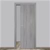 Leroy Merlin Porta interna scorrevole Gray Elm in MDF colore grigio, L 60 x H 210 cm, apertura reversibile
