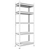 ANEMOS Scaffale in kit 5 ripiani L 100 x P 30 x H 200 cm bianco, portata per ripiano 200 kg