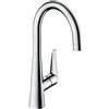 Hansgrohe Rubinetto da cucina fisso a collo di cigno Talis S 260 argento cromato lucido HANSGROHE