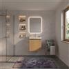 Leroy Merlin Mobile da bagno sospeso Vegas L 46 x H 56,5 x P 48,5 cm, 1 anta, rovere, lavabo incluso