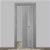 Leroy Merlin Porta interna pieghevole a libro Gray Elm in MDF colore grigio, L 70 x H 210 cm, apertura a destra
