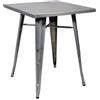Leroy Merlin Tavolo da pranzo per giardino Industrial struttura e superficie in ferro per 2 persone 60x60cm