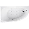 SANYCCES Vasca idromassaggio asimmetrica SANYCCES Elegance Tripoli 160 x 160 cm bianco