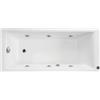 Leroy Merlin Vasca idromassaggio rettangolare Tactile Galaxy,bianco ,160, 70 cm, 6 bocchette,
