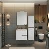 Leroy Merlin Colonna Eva reversibile 2 ante bianco Lucido e Noce Americano