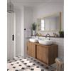 MADERO Mobile da bagno sospeso sotto lavabo Velvet L 120 x H 53 x P 45 cm rovere, 2 ante sx