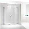 Leroy Merlin Box doccia angolare con porta scorrevole, vetro 8 mm, L 117-119.5 cm x L 89.5 cm, H 195 cm, cromo Namara