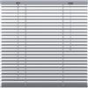 DECOSOL Veneziana Odessa in alluminio, argento 240 x 180 cm, Larghezza lamelle: 25 mm