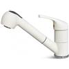 Schock Rubinetto da cucina con doccetta diagonale Omega bianco verniciato opaco SCHOCK