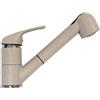 Schock Rubinetto da cucina con doccetta diagonale Omega avena verniciato opaco SCHOCK