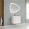 Leroy Merlin Base porta lavabo Armonia 70 cm bianco lucido, 2 cassetti