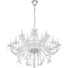 EGLO Lampadario Neoclassico Basilano 1 cromo 18x E14 Ø100cm EGLO