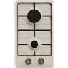 Schock Piano cottura 2 fuochi L 29 cm SILVER 30 AV STS3258 SCHOCK beige avena griglie in ghisa