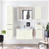 PELIPAL Mobile da bagno sospeso sotto lavabo L 80 x H 48 x P 45 cm bianco, 2 ante PELIPAL Madeo