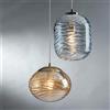 LUCE AMBIENTE DESIGN Lampadario Glamour NEREIDE trasparente paralume champagne E27 LUCE AMBIENTE DESIGN