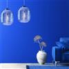 LUCE AMBIENTE DESIGN Lampadario Glamour NEREIDE trasparente paralume trasparente E27 LUCE AMBIENTE DESIGN