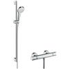 Hansgrohe Trio (doccetta, tubo flessibile e supporto) HANSGROHE Croma Select S in abs cromato anticalcare 3 getti